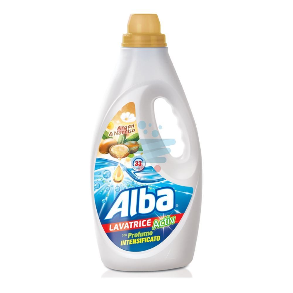 ALBA DETERGENTE LAVATRICE ACTIV ARGAN &amp  NARCISO 33 LAVAGGI 1,85LT