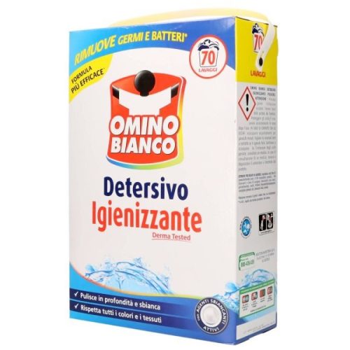 OMINO BIANCO DETERGENTE LAVATRICE IGIENIZZANTE IN POLVERE 70 LAVAGGI