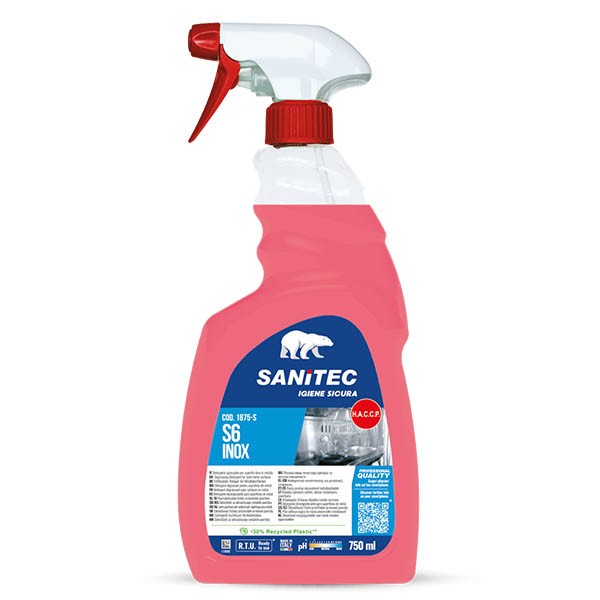 SANITEC S6 SGRASSACCIAIO INOX SPRAY 750ML