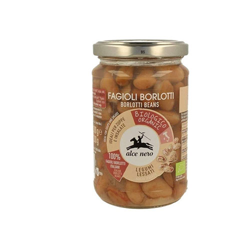 ALCE NERO FAGIOLI BORLOTTI LESSATI BIO 300GR