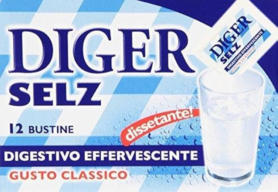 11695-1 DIGER SELZ DIGESTIVO EFFERVESCENTE CLASSICO 12 BUSTINE 28G