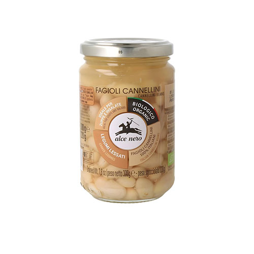 ALCE NERO FAGIOLI CANNELLINI LESSATI BIO 300GR