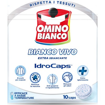 OMINO BIANCO BIANCO VIVO IDROCAPS 10 PEZZI