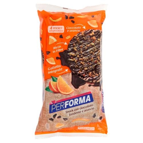 PERFORMA 4 POCKET GALLETTE CIOCCOLATO FONDENTE E ARANCIA 139GR