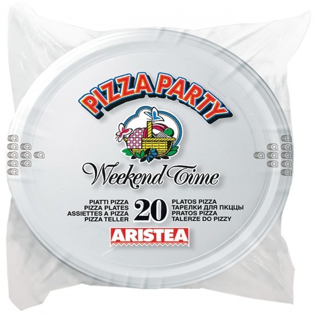 ARISTEA 20 PIATTI PIZZA PLASTICA EXTRA RIGIDI