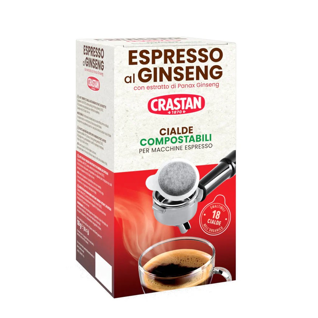 CRASTAN CIALDE CAFFE' ESPRESSO AL GINSENG 18 PEZZI 126GR
