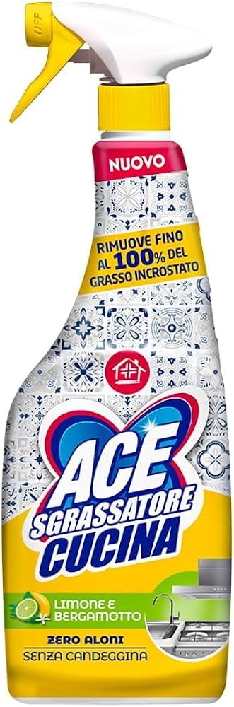 ACE SGRASSATORE CUCINA LIMONE E BERGAMOTTO SPRAY 600ML