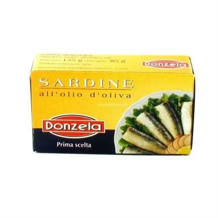 DONZELA SARDINE ALL'OLIO DI OLIVA 125GR