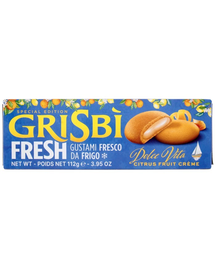 13555-1 GRISBI' BISCOTTI FRESH DOLCE VITA CON CREMA DI AGRUMI 112G
