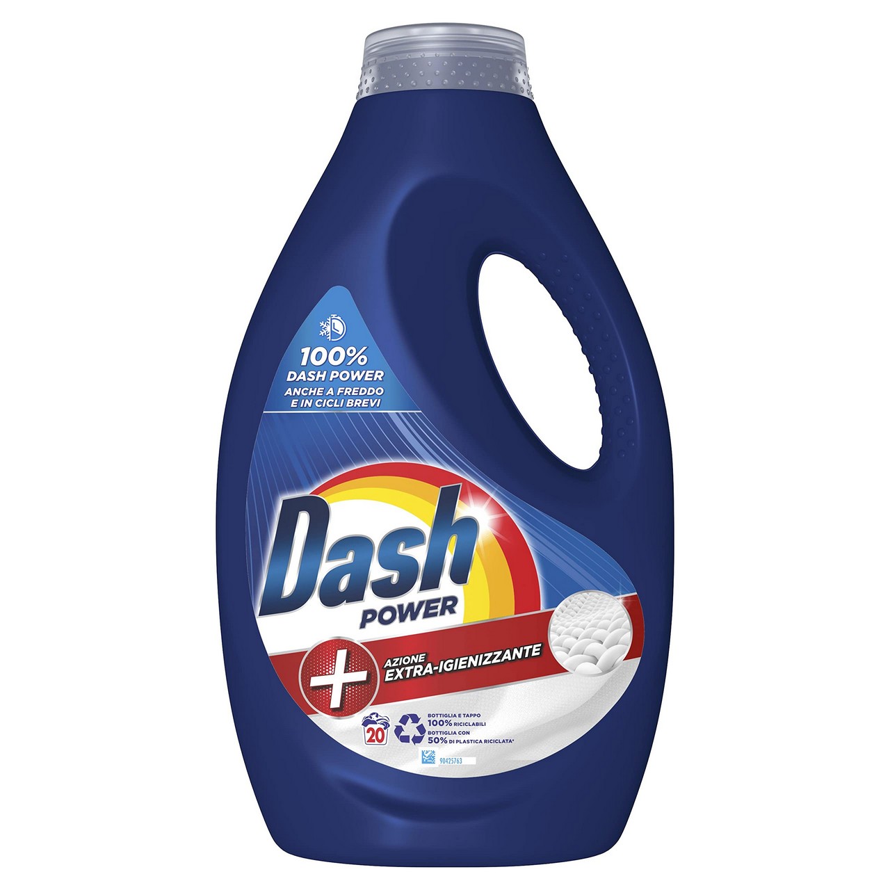 DASH POWER + AZIONE EXTRA IGIENIZZANTE DETERGENTE LAVATRICE 20 LAVAGGI