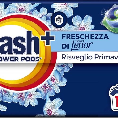 DASH + POWER PODS FRESCHEZZA LENOR RISVEGLIO PRIMAVERILE DETERGENTE LAVATRICE 19 PEZZI