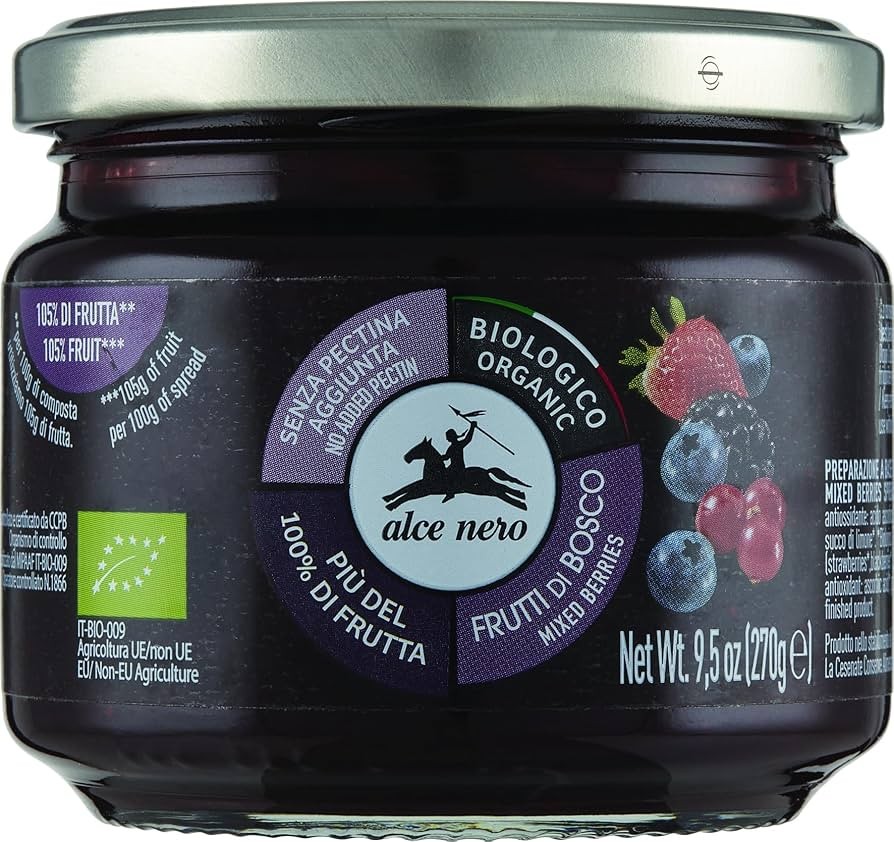 13589-1 ALCE NERO COMPOSTA FRUTTI DI BOSCO BIO 270G