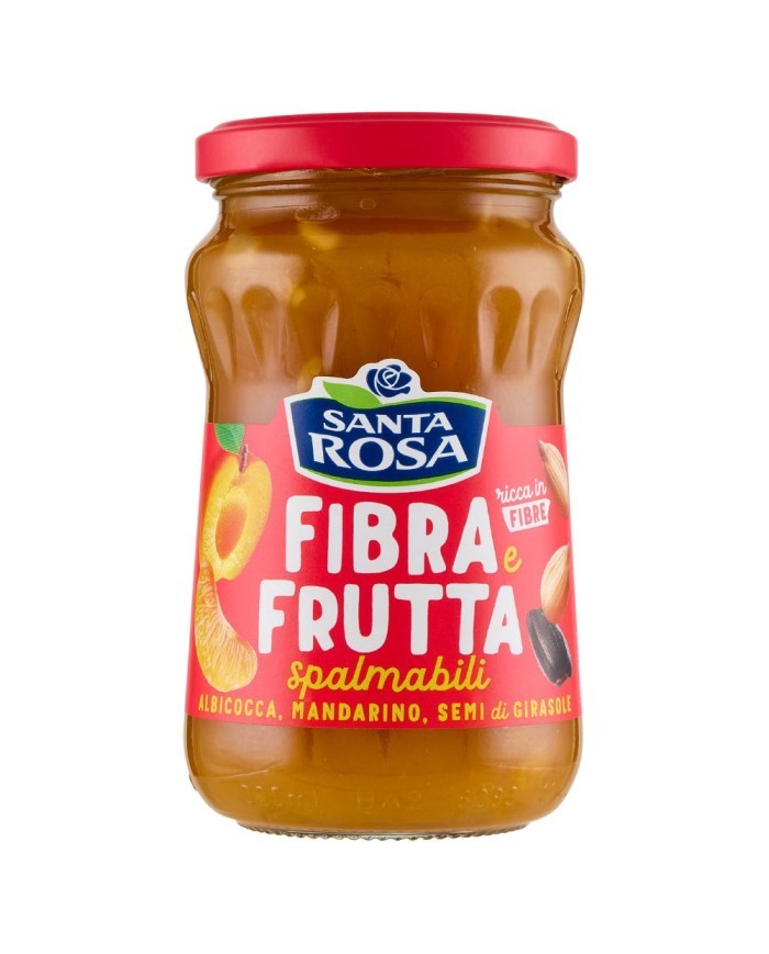 13754-1 SANTA ROSA FIBRA E FRUTTA SPLAMABILE ALL'ALBICOCCA,MANDARINO E SEMI DI GIRASOLE 350G