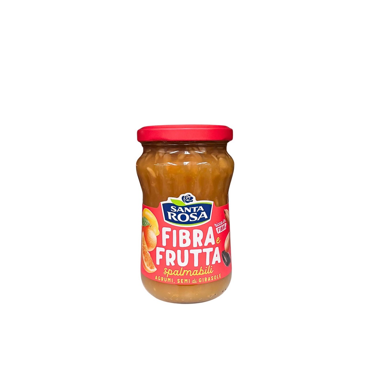 SANTA ROSA FIBRA E FRUTTA SPALMABILI AGLI AGRUMI,SEMI DI GIRASOLE 350GR