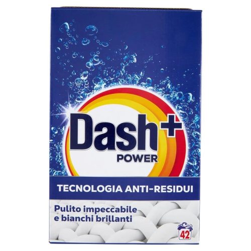 DASH + POWER DETERGENTE LAVATRICE IN POLVERE 42 LAVAGGI 2100GR