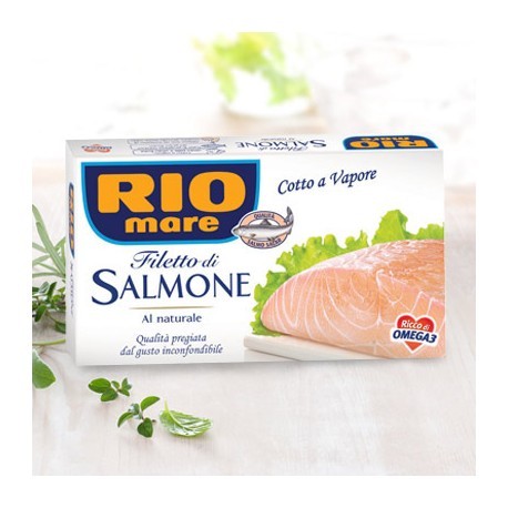 RIOMARE FILETTO DI SALMONE AL NATURALE 125G