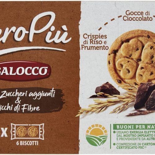 BALOCCO ZEROPIU' ZERO ZUCCHERI AGGIUNTI CON GOCCE DI CIOCCOLATO 230GR