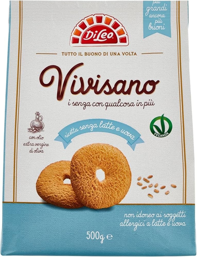 13972-1 DI LEO VIVISANO SENZA LATTE E UOVA CLASSICI 500G