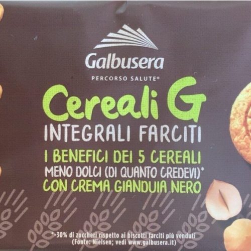 GALBUSERA CEREALI G BISCOTTI INTEGRALI FARCITI 160GR