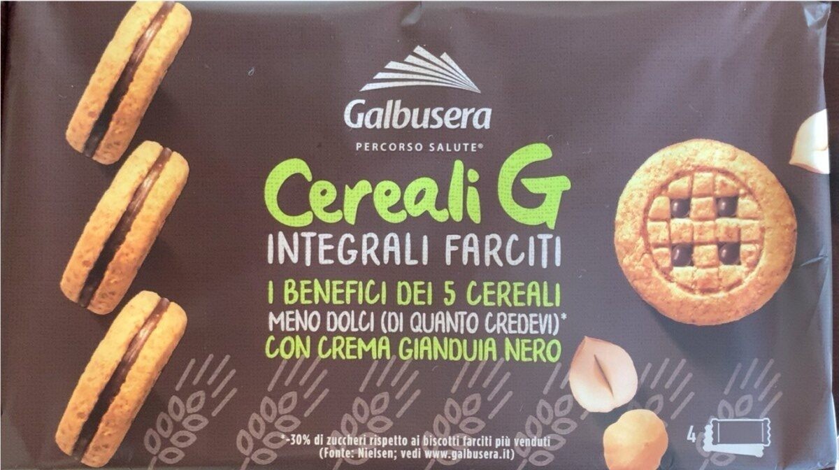 13996-1 GALBUSERA CEREALI G BISCOTTI INTEGRALI FARCITI 160G