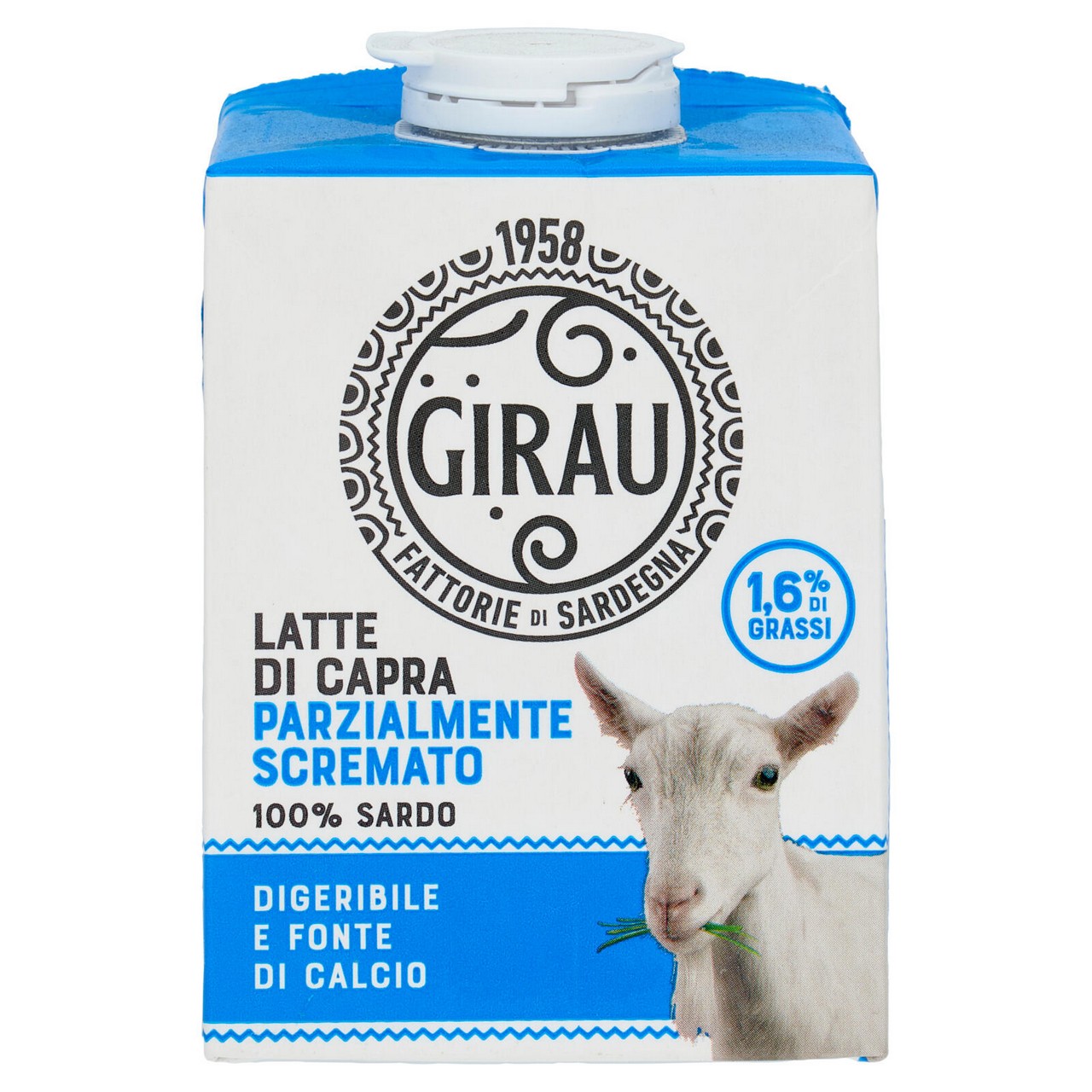 GIRAU LATTE DI CAPRA UHT PARZIALMENTE SCREMATO 500ML