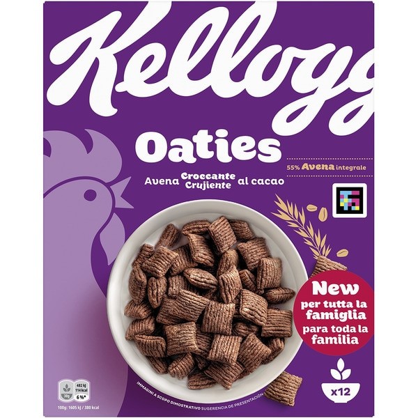 KELLOGGS OATIES CIOCCOLATO 360G