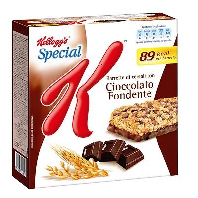 KELLOG'S SPECIAL K BARRETTE CIOCCOLATO FONDENTE 129G