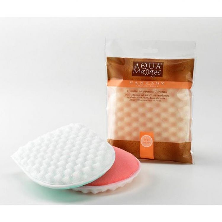 ARIX AQUA MASSAGE FANTASY GUANTO IN SPUGNA IDROFILA CON STRATO IN FIBRA ALVEOLARE