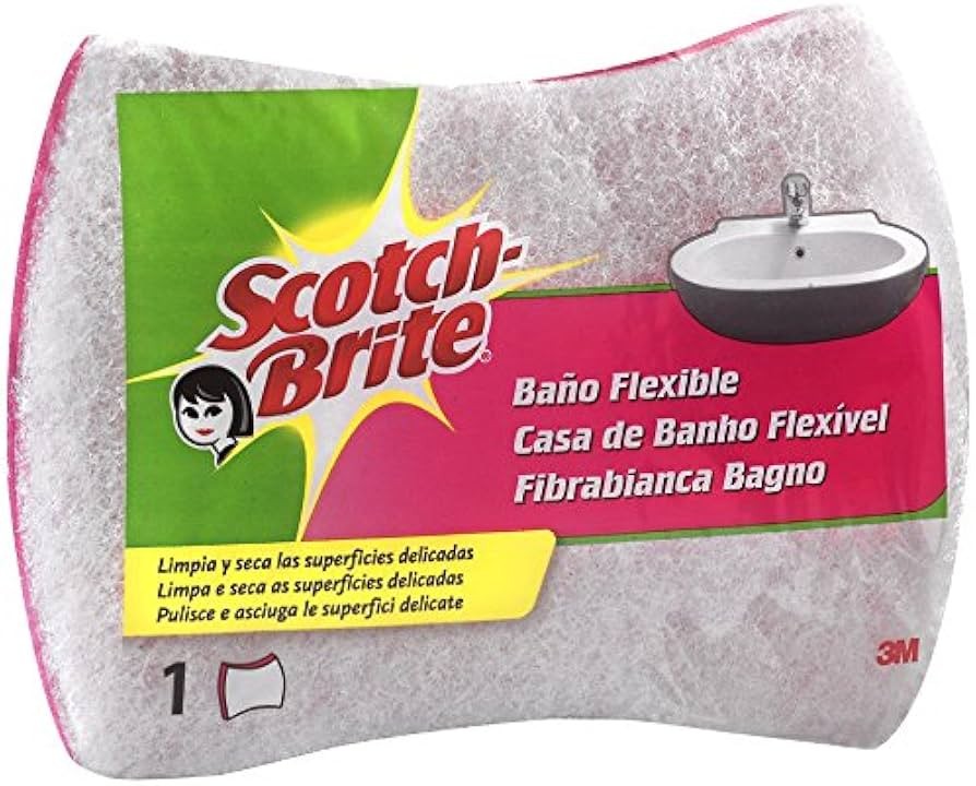 14186-1 SCOTCH-BRITE SPUGNA BAGNO FIBRA BIANCA XXL