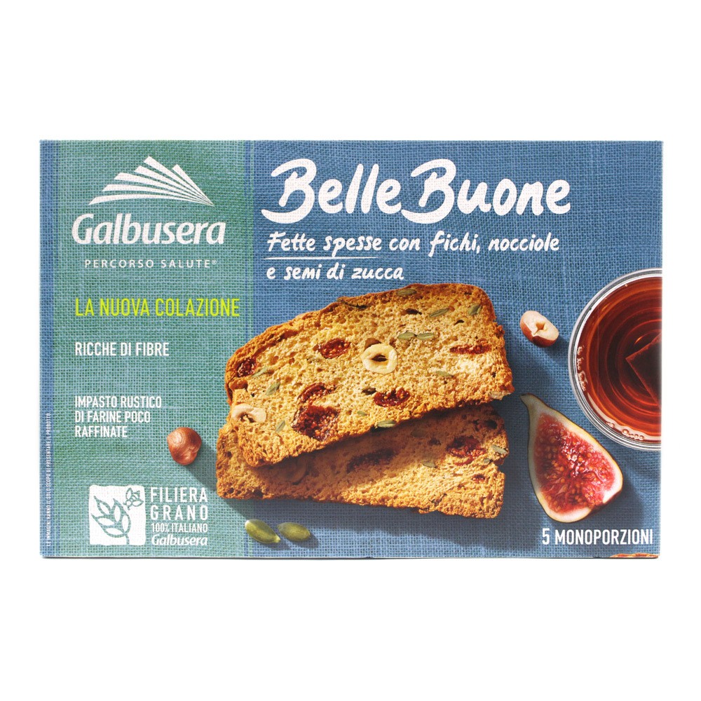 GALBUSERA BELLE BUONE FETTE CON FICHI,NOCCIOLE E SEMI DI ZUCCA 200G