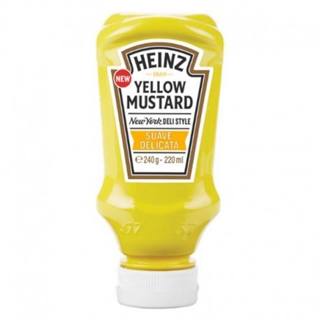 HEINZ YELLOW MUSTARD TOP DOWN 220ML