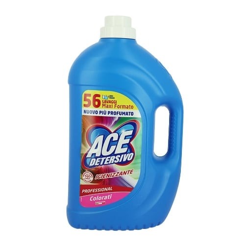 ACE DETERGENTE LAVATRICE IGENIZZANTE PROFESSIONAL COLORATI 56 LAVAGGI 2.8LT