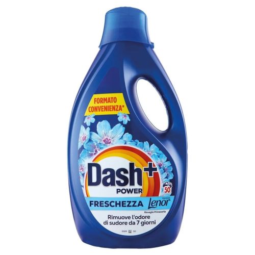 DASH + POWER FRESCHEZZA LENOR RISVEGLIO PRIMAVERILE DETERGENTE LAVATRICE 50 LAVAGGI 2250ML