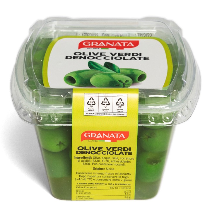 GRANATA OLIVE VERDI DENOCCIOLATE 200GR