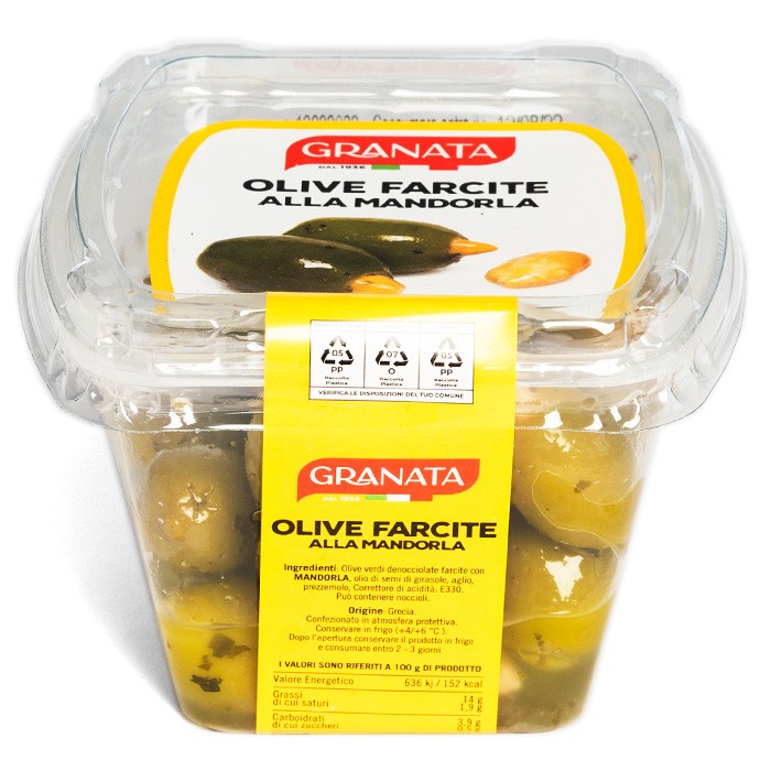 GRANATA OLIVE FARCITE ALLA MANDORLA 180GR&amp BSP