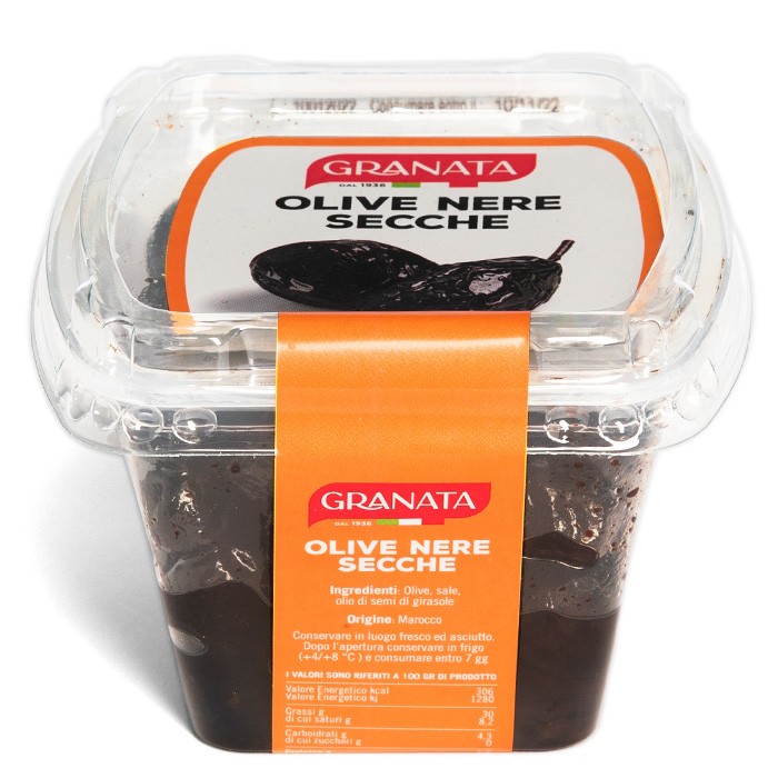 GRANATA OLIVE NERE SECCHE 250GR