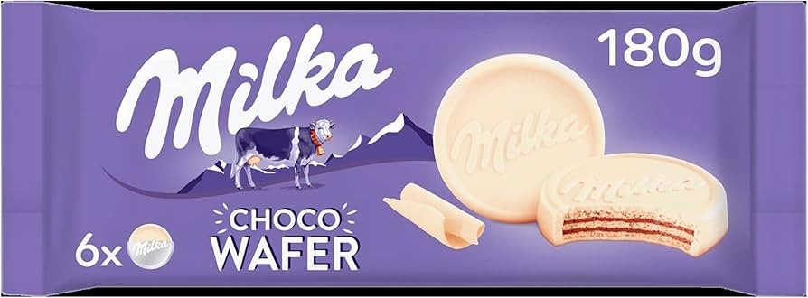 MILKA CHOCO WAFER BIANCO 180GR