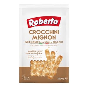 ROBERTO CROCCHINI MIGNON MINI GRISSINI CON SEMI DI SESAMO 150G