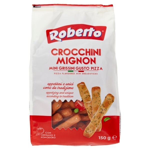 ROBERTO CROCCHINI MIGNON MINI GRISSINI GUSTO PIZZA 150GR