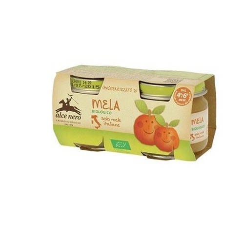 ALCE NERO OMOGENEIZZATO MELA BIO GR80X2