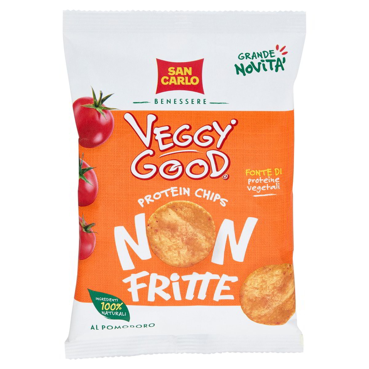 SAN CARLO VEGGYGOOD PROTEIN CHIPS AL POMODORO 65G