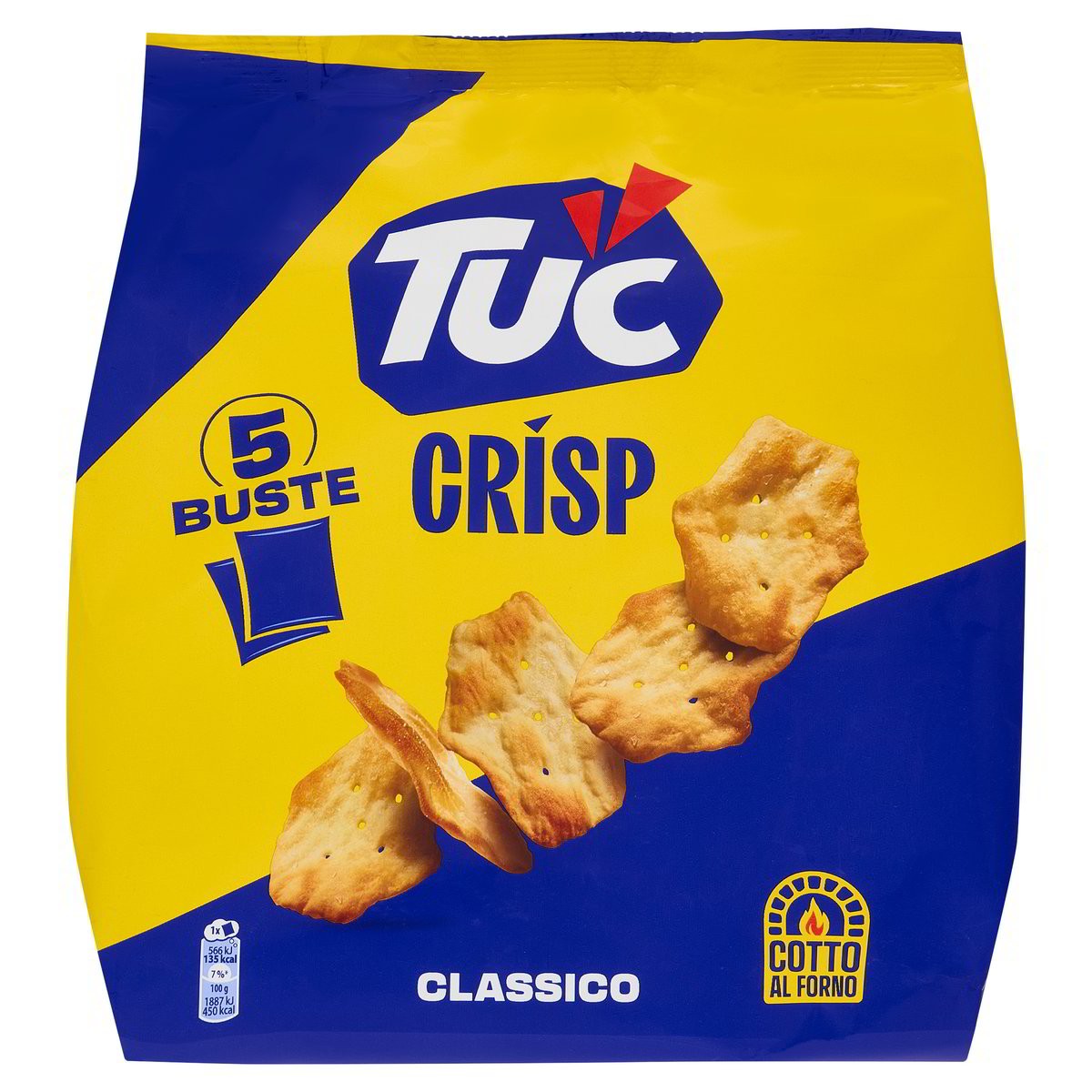 TUC CRISP CLASSICO 5 BUSTE 150GR