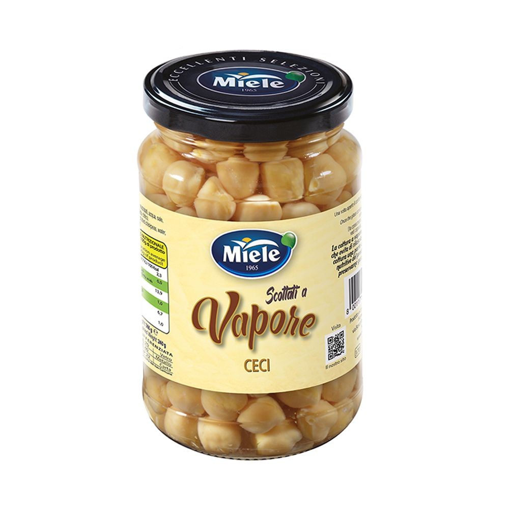 MIELE CECI SCOTTATI A VAPORE IN VETRO 370GR