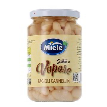 MIELE FAGIOLI CANNELINI SCOTTATI A VAPORE IN VETRO 370G