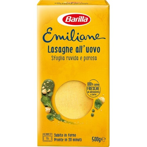 BARILLA EMILIANE LASAGNE ALL'UOVO 500GR