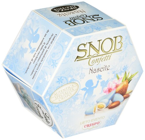CRISPO SNOB CONFETTI NASCITE CELESTE 500GR