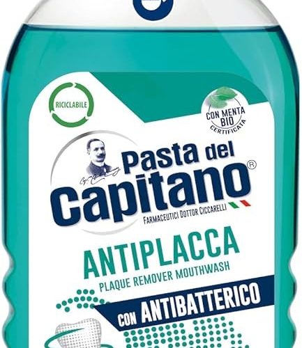PASTA DEL CAPITANO COLLUTORIO ANTIPLACCA CON ANTIBATTERICO 400ML
