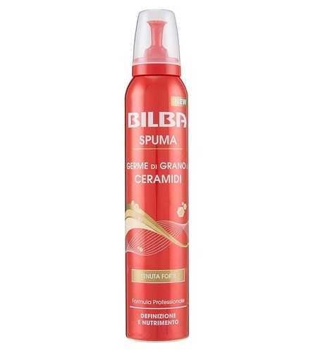 BILBA SPUMA CAPELLI GERME DI GRANO E CERAMIDI TENUTA FORTE 250ML