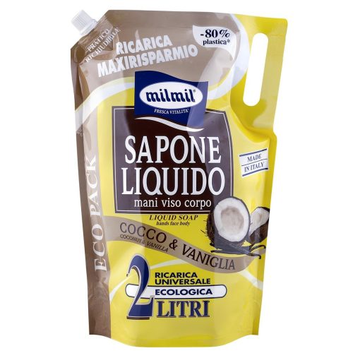MIL MIL SAPONE LIQUIDO COCCO &amp  VANIGLIA 2LT