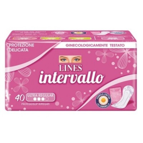 LINES INTERVALLO ULTRA REGULAR PROTEGGISLIP RIPIEGATI 40 PEZZI